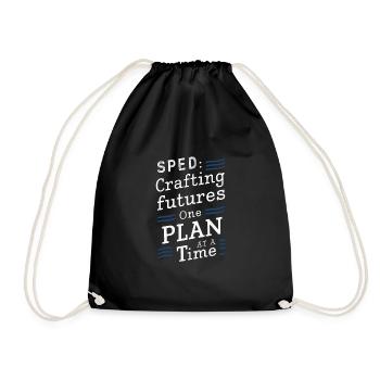 Sonderpädagogik-lehrer „sped Teacher Inclusion“ - Drawstring Bag - black - Front
