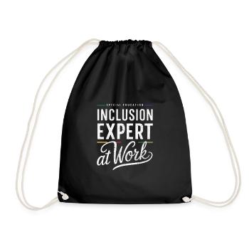 Sonderpädagogik-lehrer „sped Teacher Inclusion“ - Drawstring Bag - black - Front