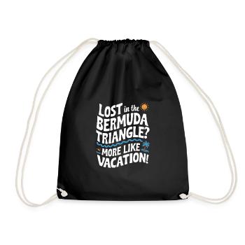 Mysterious disappearances in the Bermuda Triangle - Drawstring Bag - black - Front