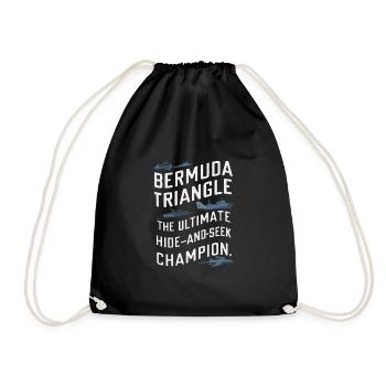 Mysterious disappearances in the Bermuda Triangle - Drawstring Bag - black - Front