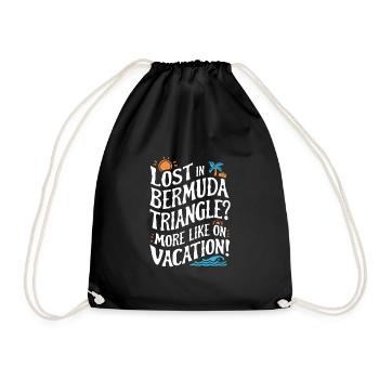 Mysterious disappearances in the Bermuda Triangle - Drawstring Bag - black - Front