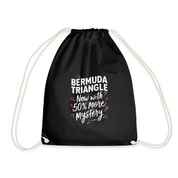 Mysterious disappearances in the Bermuda Triangle - Drawstring Bag - black - Front