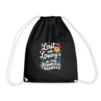 Mysterious disappearances in the Bermuda Triangle - Drawstring Bag - black - Front