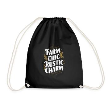 Marché fermier Agriculture Agriculture Alimentation - Sac de sport léger - noir - Devant