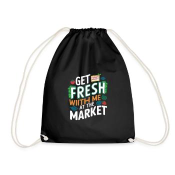 Marché fermier Agriculture Alimentation - Sac de sport léger - noir - Devant