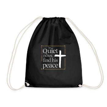 Prayer Songs Jesus Christ Religious Music - Drawstring Bag - black - Front
