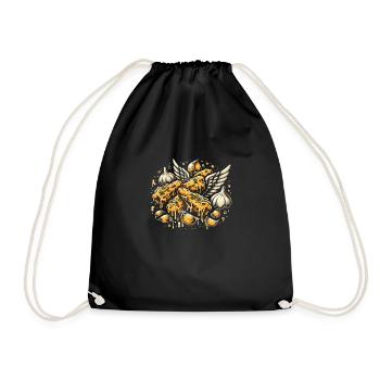 Ailes de poulet Aile de poulet cuit chaud Restauration rapide - Sac de sport léger - noir - Devant