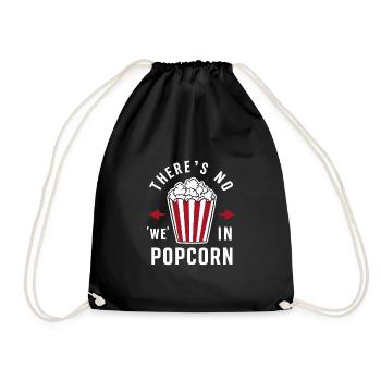 Dicton de pop-corn amusant, pop-corn en rafale - Sac de sport léger - noir - Devant
