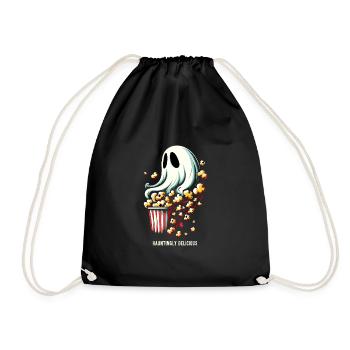 Dicton de pop-corn amusant, pop-corn en rafale - Sac de sport léger - noir - Devant