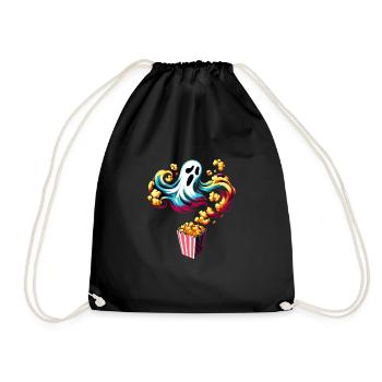 Dicton de pop-corn amusant, pop-corn en rafale - Sac de sport léger - noir - Devant