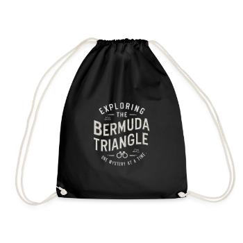Mysterious disappearances in the Bermuda Triangle - Drawstring Bag - black - Front
