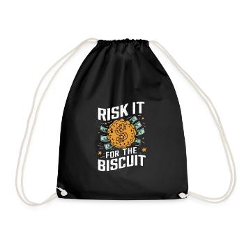 Stock market traders, forex traders, investor trading - Drawstring Bag - black - Front