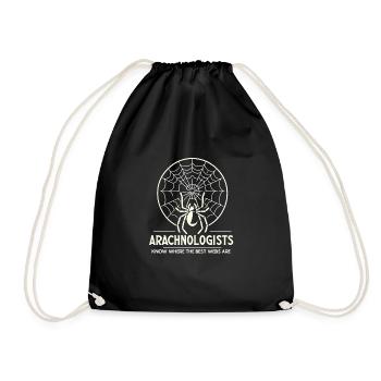 Pet Spider, Tarantula, Spider Lover - Drawstring Bag - black - Front