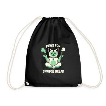 Smudge Sage Plume Sorcellerie spirituelle Méditer - Sac de sport léger - noir - Devant