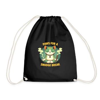 Smudge Sage Plume Sorcellerie spirituelle Méditer - Sac de sport léger - noir - Devant