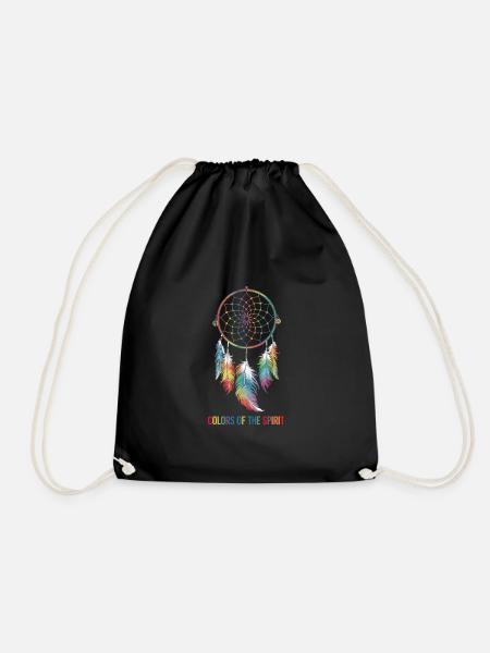 Attrape-rêves Attrape-rêves spirituel bohème - Sac de sport léger - noir