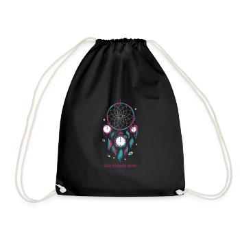 Dream Catcher Bohemian Spiritual Dreamcatcher - Turnbeutel - Schwarz - Vorne