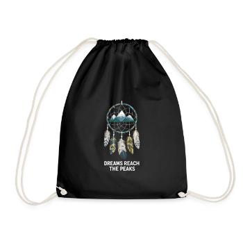 Attrape-rêves Attrape-rêves spirituel bohème - Sac de sport léger - noir - Devant