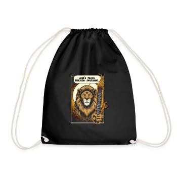 Smudge Sage Plume Sorcellerie spirituelle Méditer - Sac de sport léger - noir - Devant