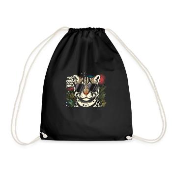 Ozelot Wild Cat Exotic Pets Jungle Big Cat - Turnbeutel - Schwarz - Vorne