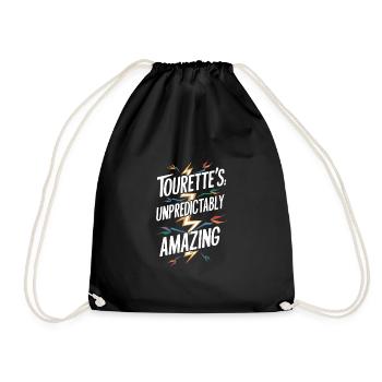 Tourette's Syndrome Awareness Neurodiverse - Drawstring Bag - black - Front