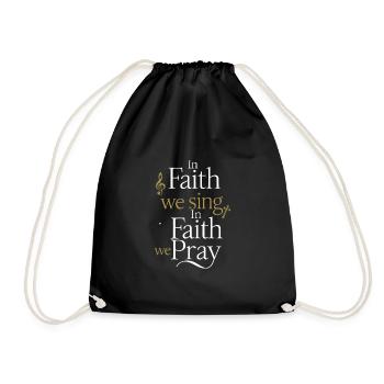 Musique chorale Chant religieux Musique confessionnelle - Sac de sport léger - noir - Devant
