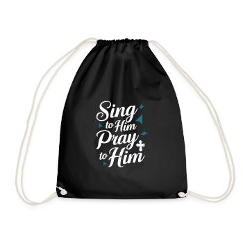 Musique chorale Chant religieux Musique confessionnelle - Sac de sport léger - noir - Devant