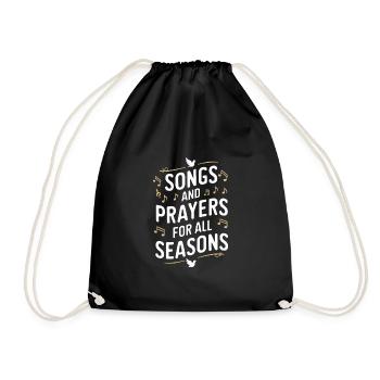 Musique chorale Chant religieux Musique confessionnelle - Sac de sport léger - noir - Devant