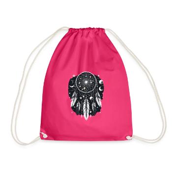 Attrape-rêves Attrape-rêves spirituel bohème - Sac de sport léger - fuchsia - Devant