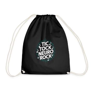 Tourette's Syndrome Awareness Neurodiverse - Drawstring Bag - black - Front