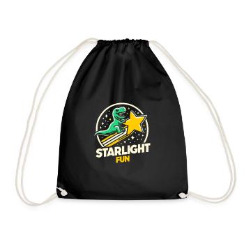 Espace des dinosaures astronautes de Rex aux yeux d’escalier - Sac de sport léger - noir - Devant
