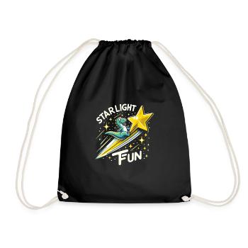 Espace des dinosaures astronautes de Rex aux yeux d’escalier - Sac de sport léger - noir - Devant
