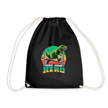 Espace des dinosaures astronautes de Rex aux yeux d’escalier - Sac de sport léger - noir - Devant