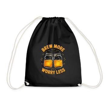 Vorteile Von Kombucha Für Brewer Maker Tea Lover - Turnbeutel - Schwarz - Vorne