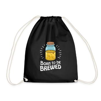 Vorteile Von Kombucha Für Brewer Maker Tea Lover - Turnbeutel - Schwarz - Vorne