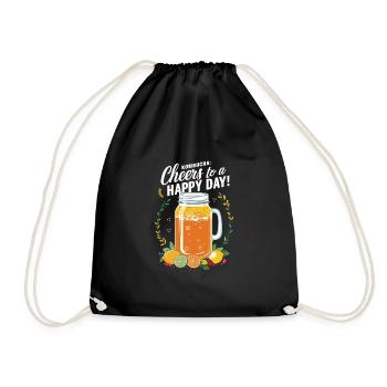 Vorteile Von Kombucha Für Brewer Maker Tea Lover - Turnbeutel - Schwarz - Vorne