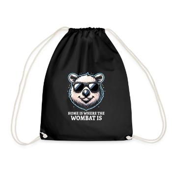 Se sentir Wombat-Tastic aujourd’hui - Wombat drôle - Sac de sport léger - noir - Devant
