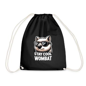 Se sentir Wombat-Tastic aujourd’hui - Wombat drôle - Sac de sport léger - noir - Devant