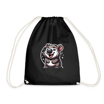 Se sentir Wombat-Tastic aujourd’hui - Wombat drôle - Sac de sport léger - noir - Devant