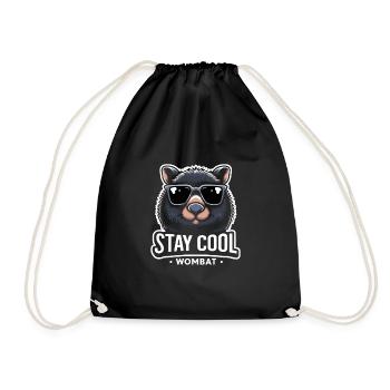 Se sentir Wombat-Tastic aujourd’hui - Wombat drôle - Sac de sport léger - noir - Devant