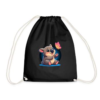 Se sentir Wombat-Tastic aujourd’hui - Wombat drôle - Sac de sport léger - noir - Devant