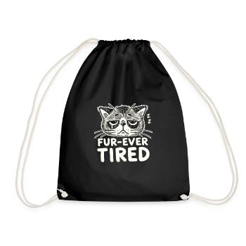 Emo Cat Design Für Gothische Katzenliebhaber Und - Turnbeutel - Schwarz - Vorne
