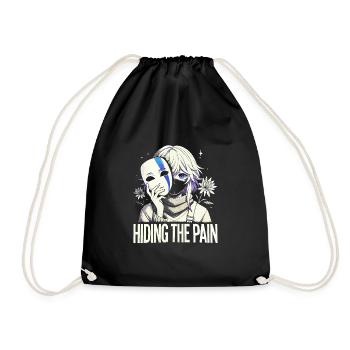 Art de l’anime et esthétique gothique pour la mode alternative - Sac de sport léger - noir - Devant
