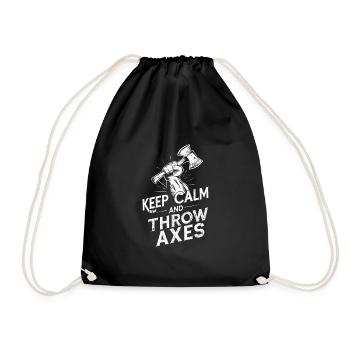 Maîtres du lancer de hache pour une pratique précise de la cible - Sac de sport léger - noir - Devant