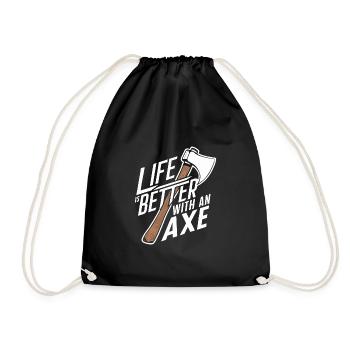 Maîtres du lancer de hache pour une pratique précise de la cible - Sac de sport léger - noir - Devant