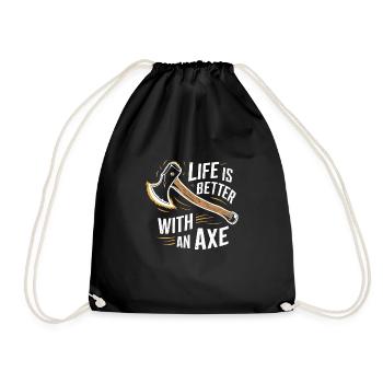 Maîtres du lancer de hache pour une pratique précise de la cible - Sac de sport léger - noir - Devant
