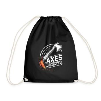 Maîtres du lancer de hache pour une pratique précise de la cible - Sac de sport léger - noir - Devant