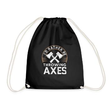 Maîtres du lancer de hache pour une pratique précise de la cible - Sac de sport léger - noir - Devant
