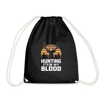 Vivez l’excitation de la chasse au cerf en forêt avec - Sac de sport léger - noir - Devant