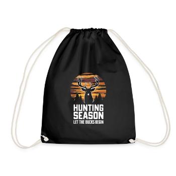 Vivez l’excitation de la chasse au cerf en forêt avec - Sac de sport léger - noir - Devant